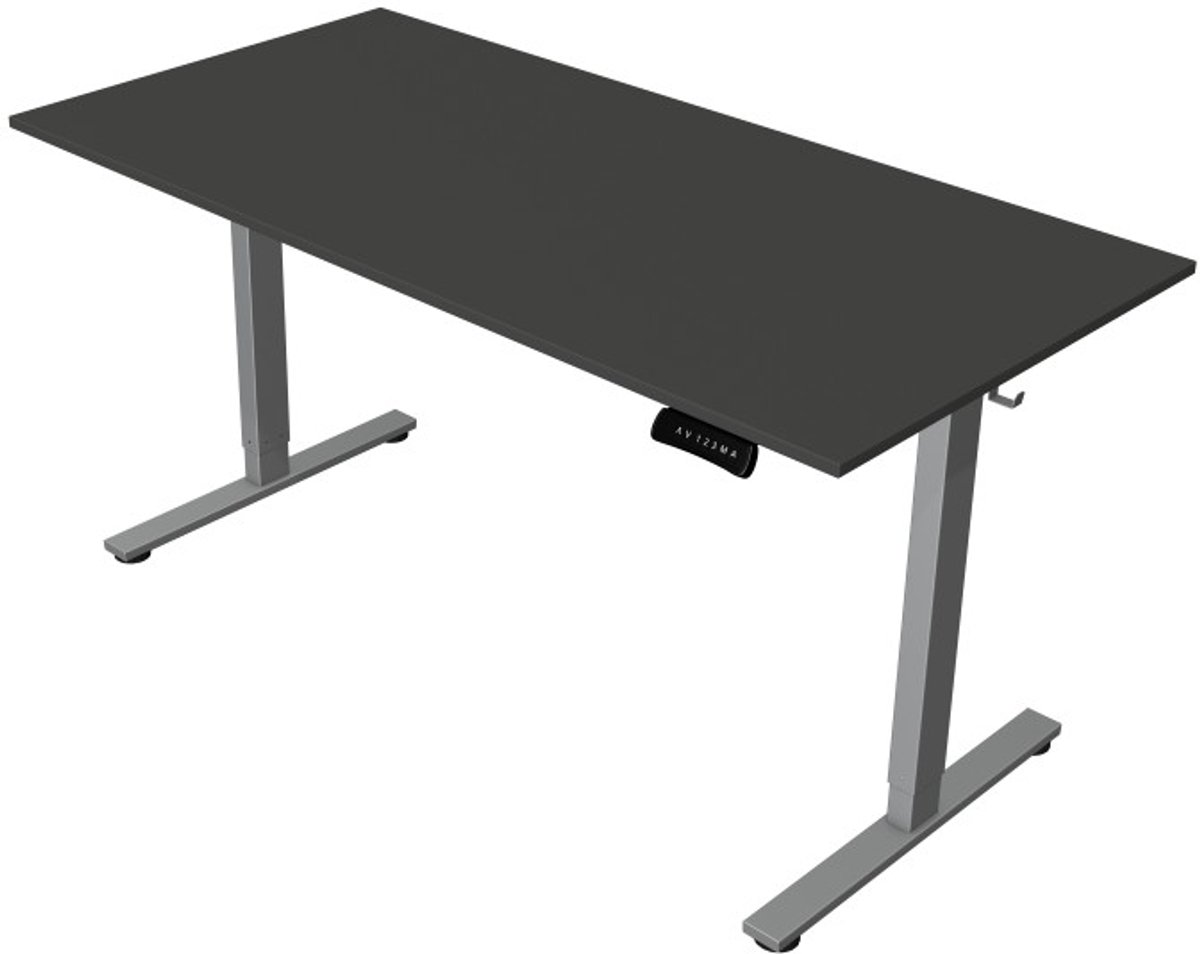 Zit-sta bureau Move New Base – Elektrisch bureau – 140 x 80 cm – Antraciet