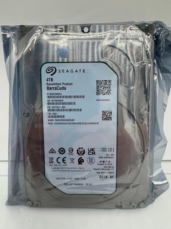 Interne Harde Schijf - Opslag Medium - Bestanden Opslaan - Grote Capaciteit - 4 TB - Zilver van Interne Harde Schijf — afbeelding 3