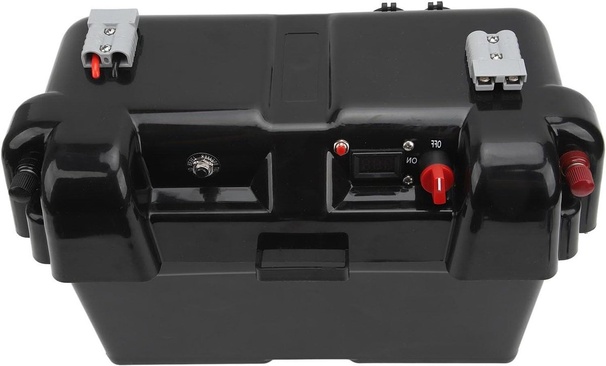 Draagbare Accubak - Energie Station - Energie Onderweg - Dubbele USB Poorten - 100Ah Compatibel - Zwart