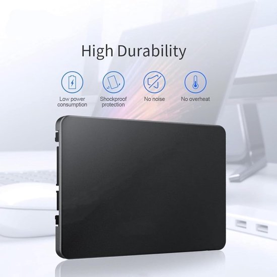Interne SSD - Opslag Schijf - Snelle Dataoverdracht - 3D NAND Flash - Tot 4TB - Zwart — afbeelding 3