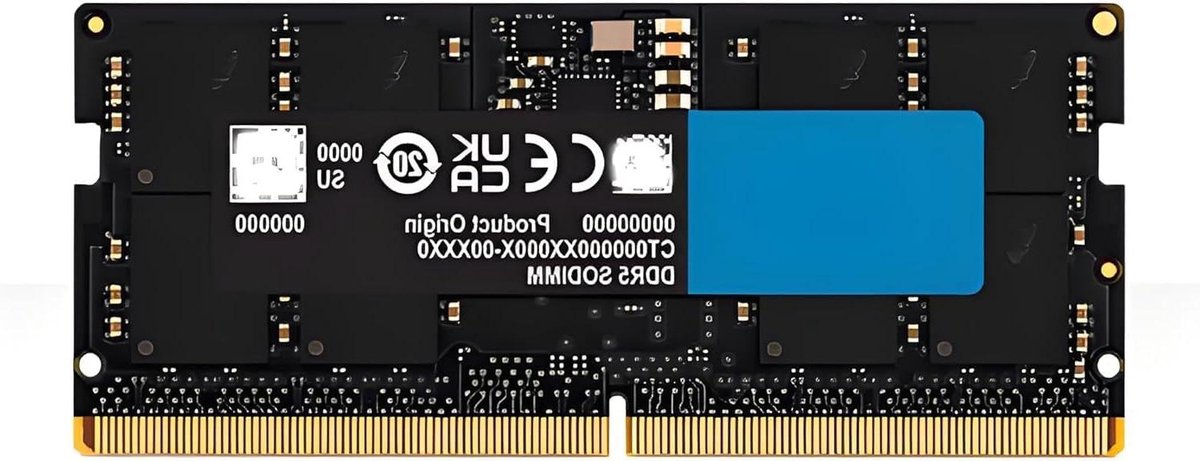 Laptop Geheugen - Werkgeheugen Upgrade - Snellere Prestaties - DDR5 Technologie - 16GB 5600MHz - N.v.t.