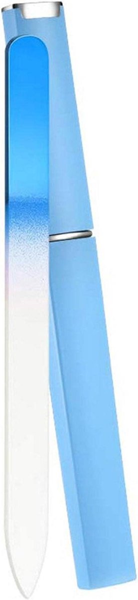 Glasnagelvijl Set - Nagelvijlen Glas - Nagelverzorging - Glad Polijsten - 14 cm - Blauw