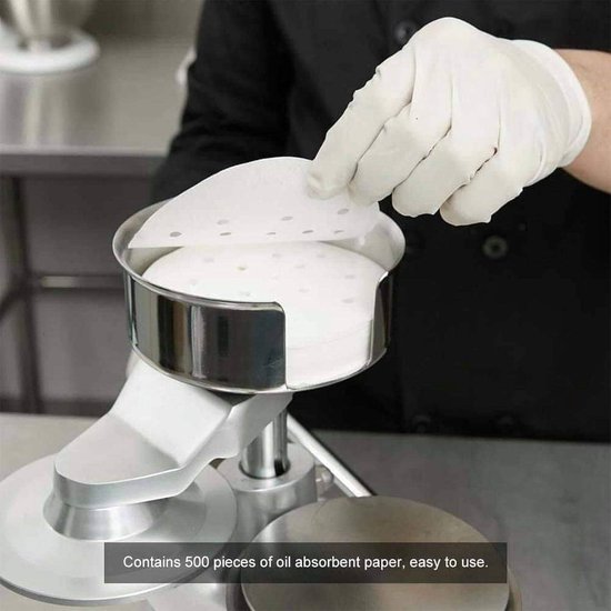 Burger Pers - Vlees Tool - Pasteitjes Maken - Hoge Productiviteit - 150 mm - Zilver — afbeelding 4