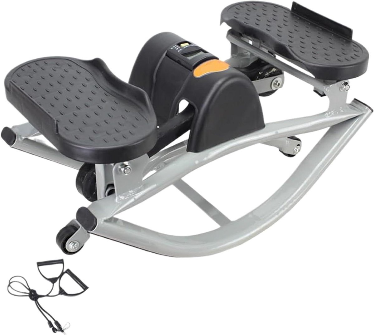 Fitness Apparaat - Lage Stepper - Thuis Trainen - Stil Hydraulisch Ontwerp - 55 x 30.5 x 28.5 cm - Zwart
