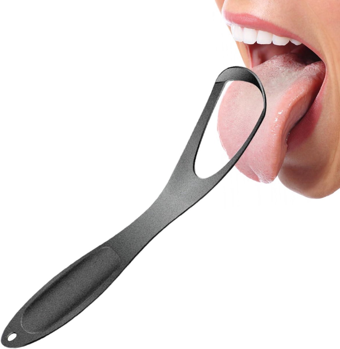Metalen tongreiniger - Frisse adem tool - Dagelijkse mondhygiëne - Waaiervormig ontwerp - 145 cm - Zilverkleurig