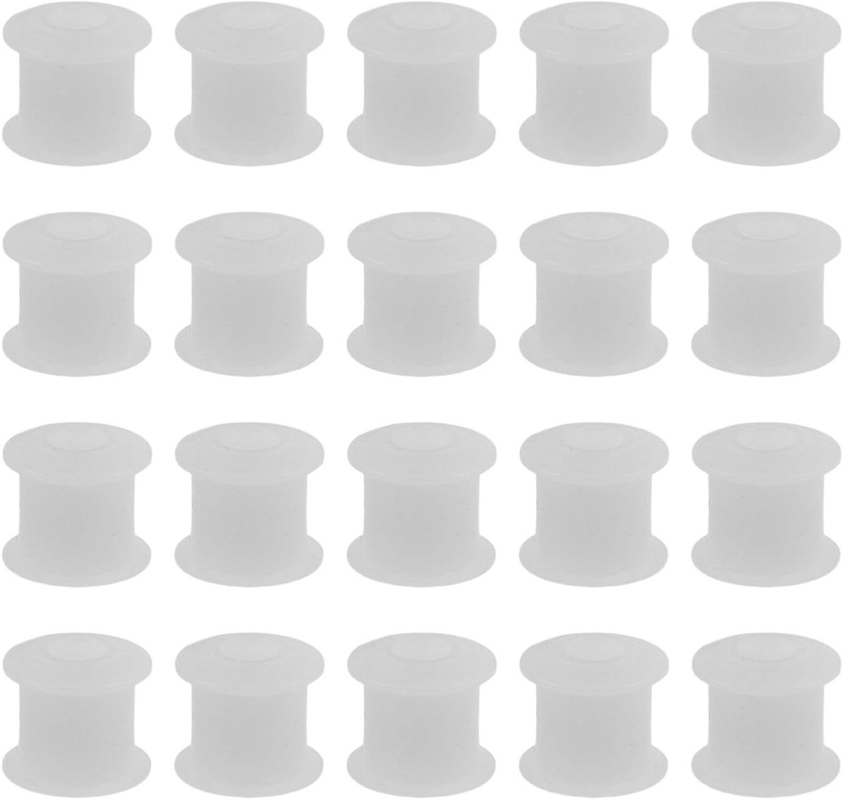 Cassetteband Drukrol - Tape Transportas - Cassettedeck Reparatie - Universele Pasvorm - 20 Stuks - Wit