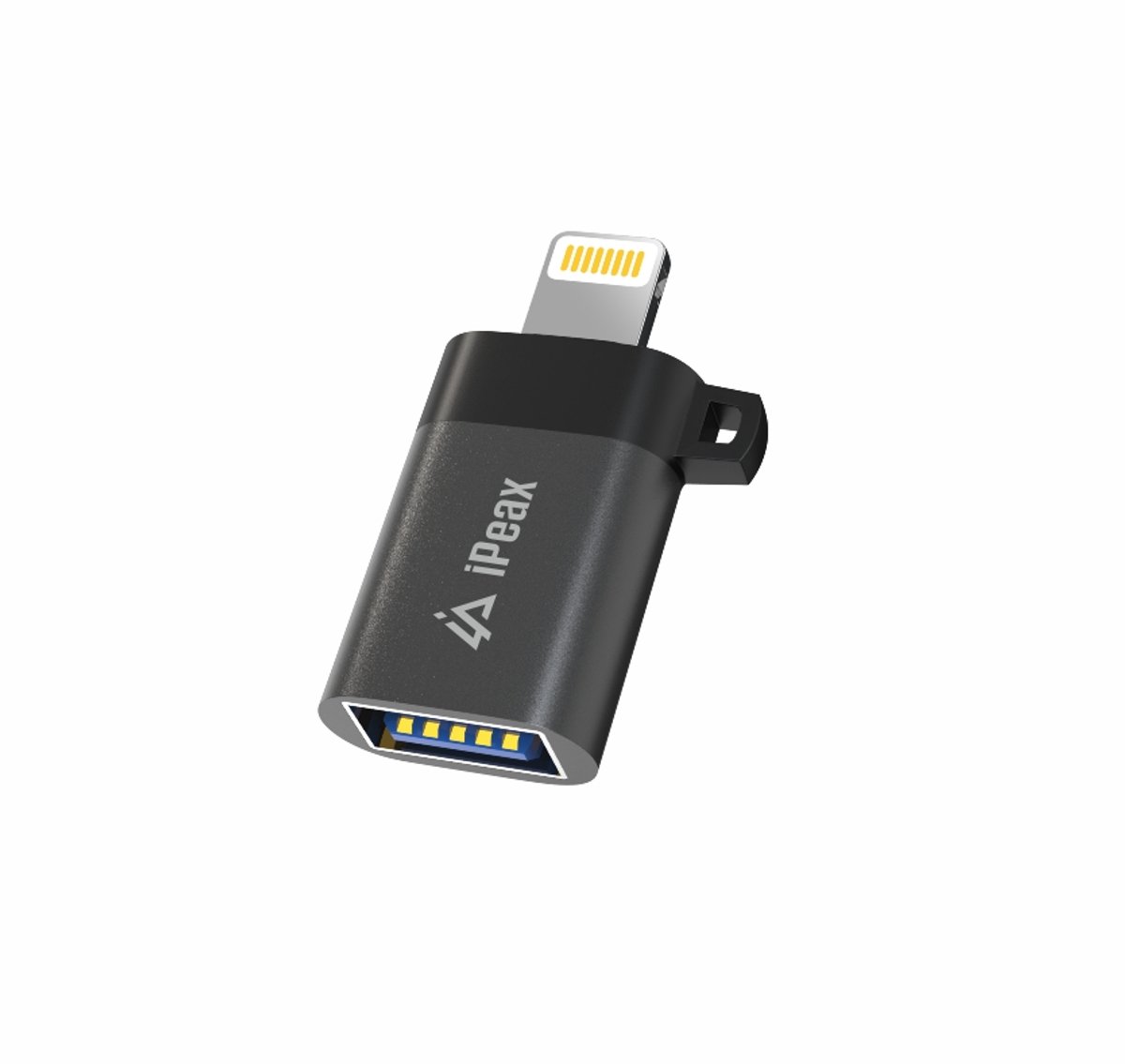 iPeax Lightning naar USB-A OTG Adapter – Zwart