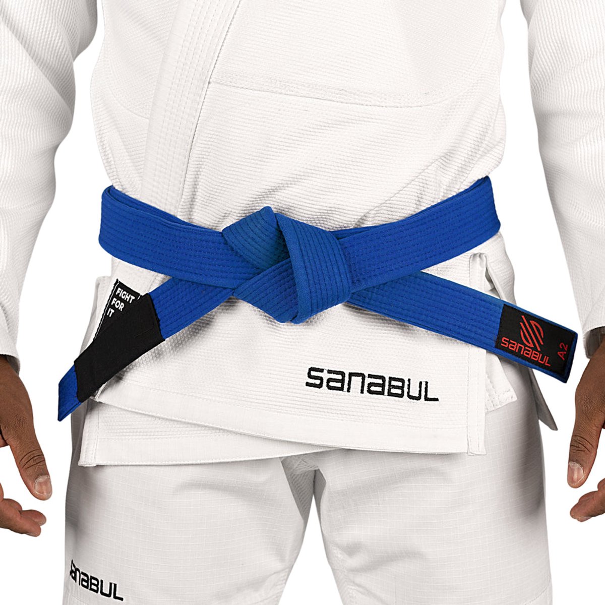 Sanabul Essential BJJ Band – Jiu Jitsu Riem – Blauw – Maat A1