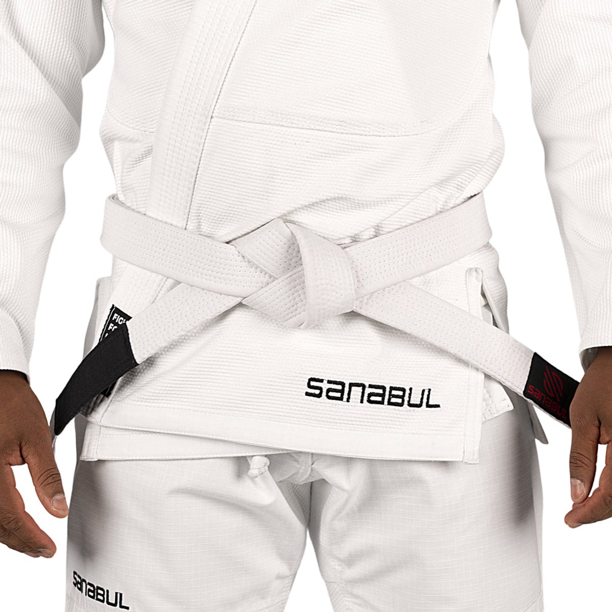 Sanabul Essential BJJ Band – Jiu Jitsu Riem – Wit – Maat K4