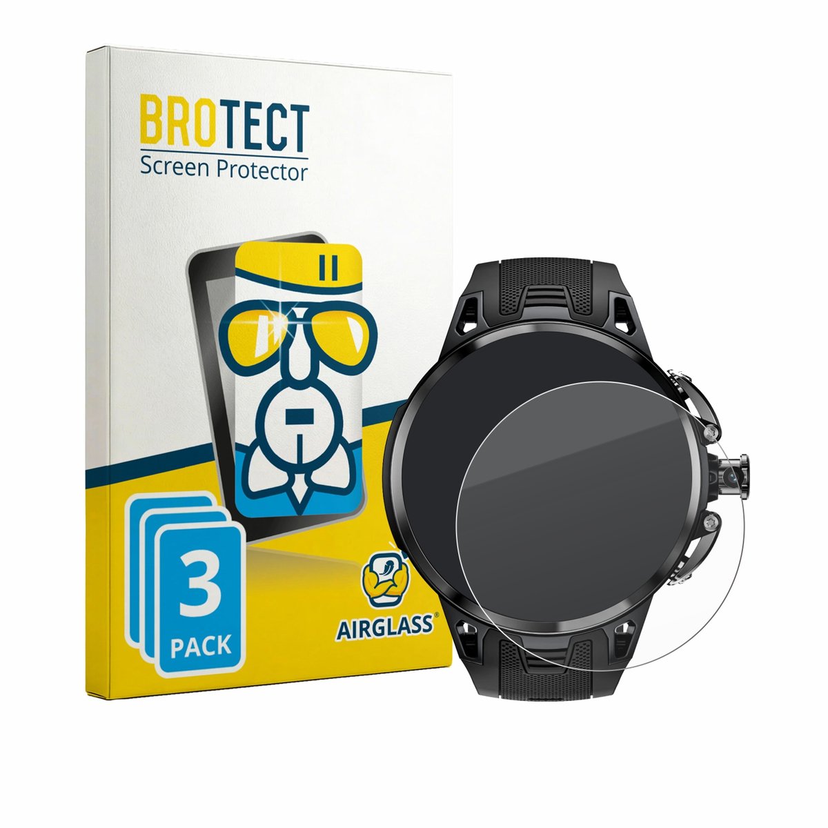 Screenprotector 3 Stuks voor Lokmat Appllp 4 Pro Beschermglas transparant