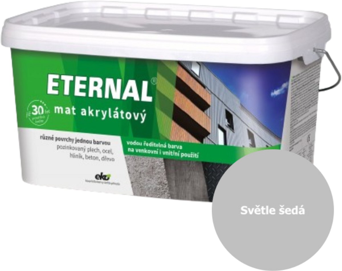Eternal MAT Acryl 5 kg, 02 Lichtgrijs