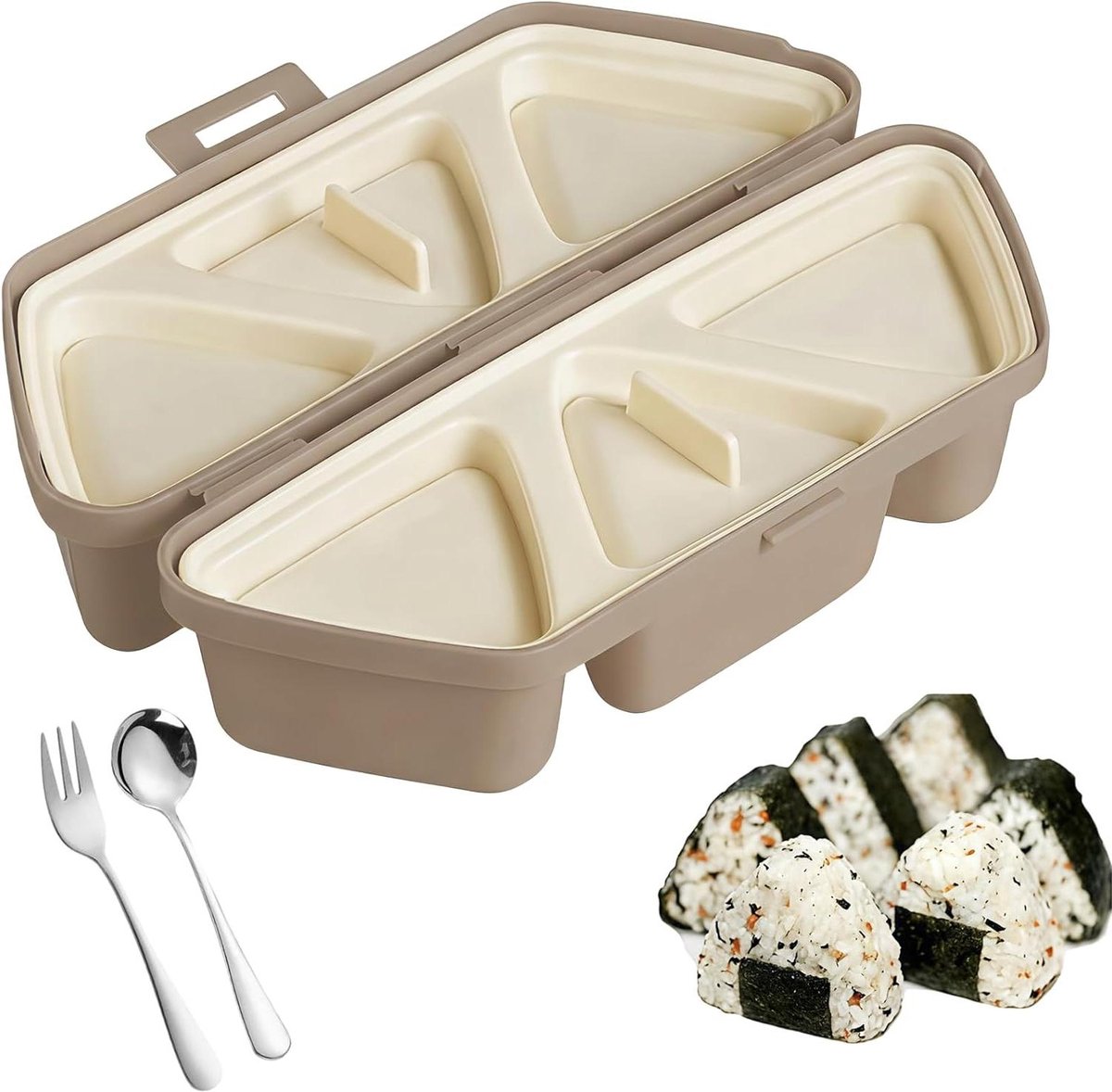 Sushi Maker Set - Onigiri Vorm - Zelf Sushi Maken - Multifunctioneel 3-in-1 - 218 cm - Wit