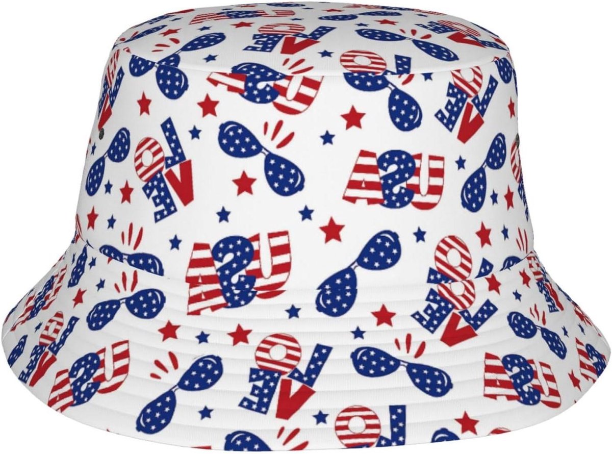 Vissershoed - Bucket hat - Zonbescherming - Waterdicht - 56-58 cm - Blauw