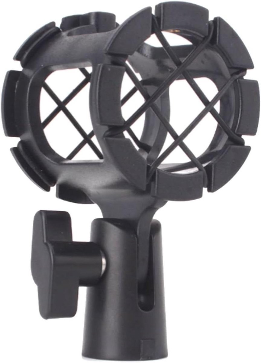 Microfoon Houder - Microfoon Klem - Opname Geluid - Verstelbare Hoek - 10 x 5 x 4 cm - Zwart