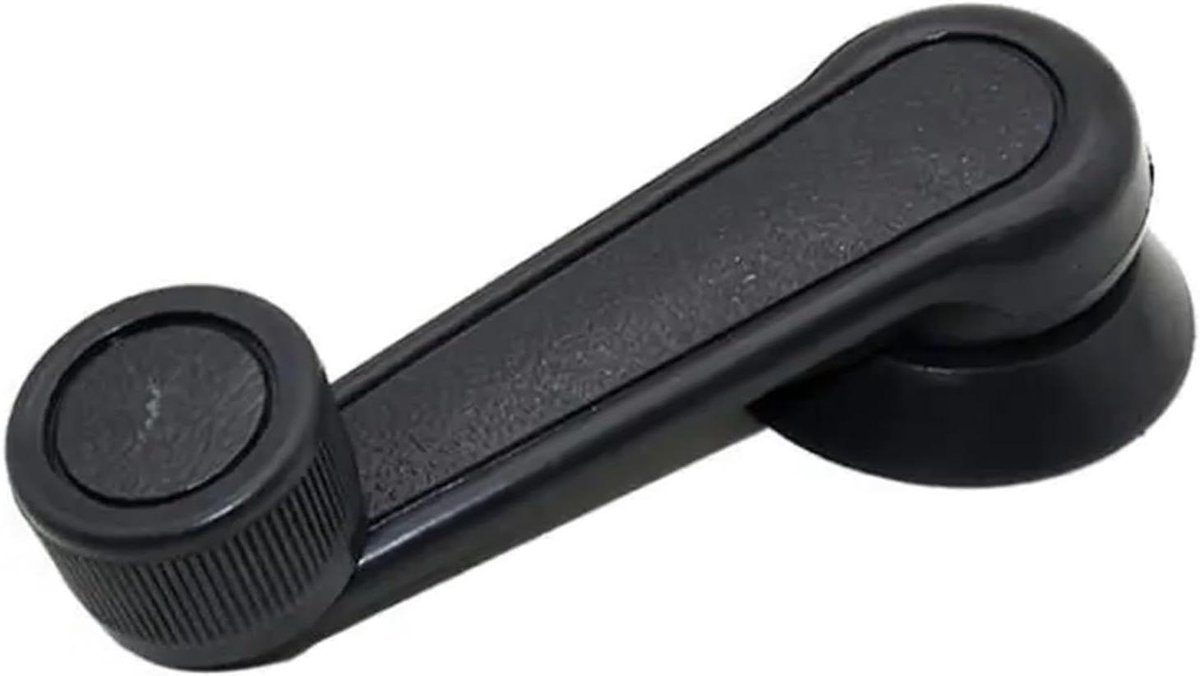 Auto Raamhendel - Venster Zwengel - Raam Bediening - Universele Pasvorm - 11 cm - Zwart