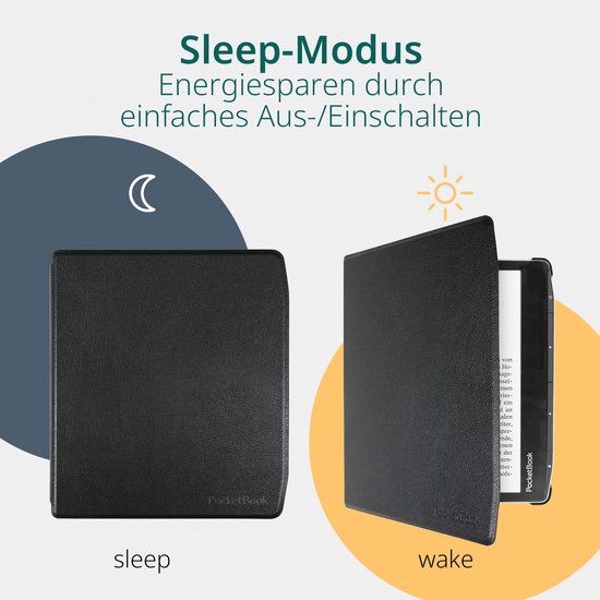PocketBook Era Lite e-reader Stone Green – 7 inch – 16 GB – spatwaterdicht + Stone Green met Zwarte Shell Cover – voordeelbundel — afbeelding 3
