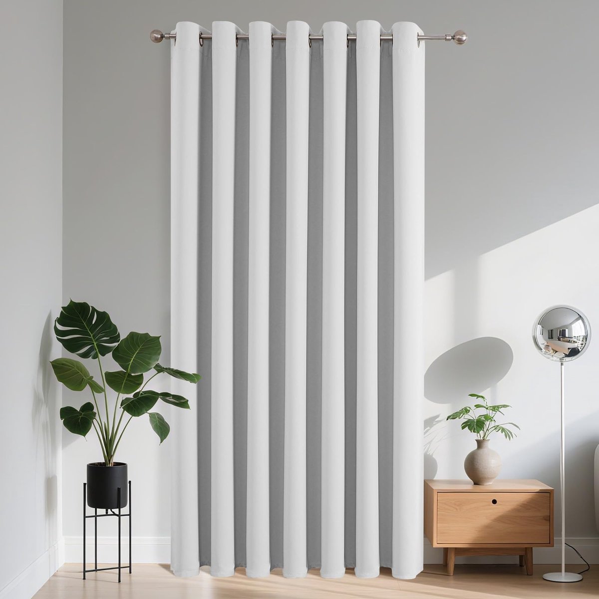 Solidchoice - Dailygoody - Verduisteringsgordijn - Thermo-gordijn - Ideaal voor slaapkamer - 1 stuk - Polyester - Geschikt voor woonkamer - 132x210 cm