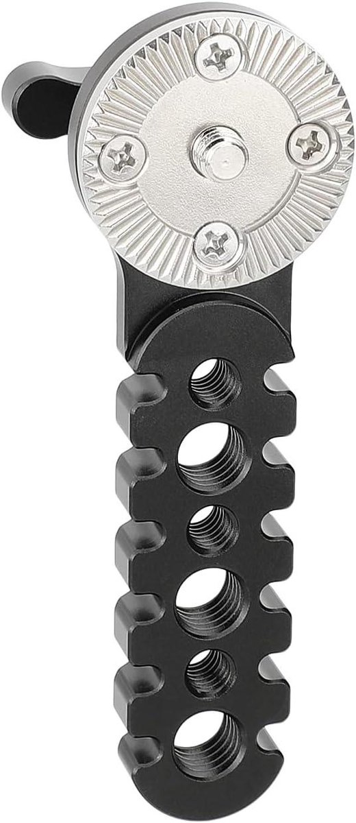 Verlengarm Camera - Stabilisator Arm - Camera Stabiliseren - Serrated Stijl - 98.5 mm - Zwart