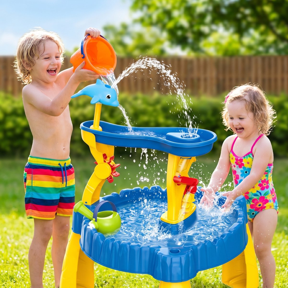 Ressplash® Watertafel - Zandtafel - Speeltafel voor kinderen - Inclusief speelaccessoires - Tuin/buiten — afbeelding 6