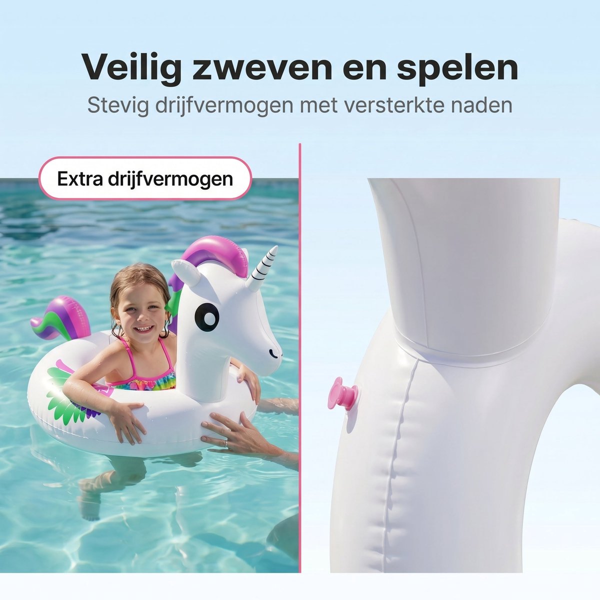 Lomera Zwemring Eenhoorn - Opblaasbare Eenhoorn - Unicorn Zwemband - Zwemband Eenhoorn - Opblaasbare Zwemband - Pool Float Unicorn - Zwembadring Eenhoorn - Zwembad Speelgoed - Opblaasfiguur - Kinderzwemband - Floaties - Luchtbed Eenhoorn – foto 5