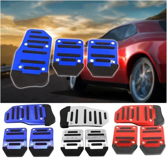 Pedaalhoezen Set - Antislip Covers - Verbeterde Grip - Universele Pasvorm - Automatisch Handmatig - Blauw — afbeelding 5