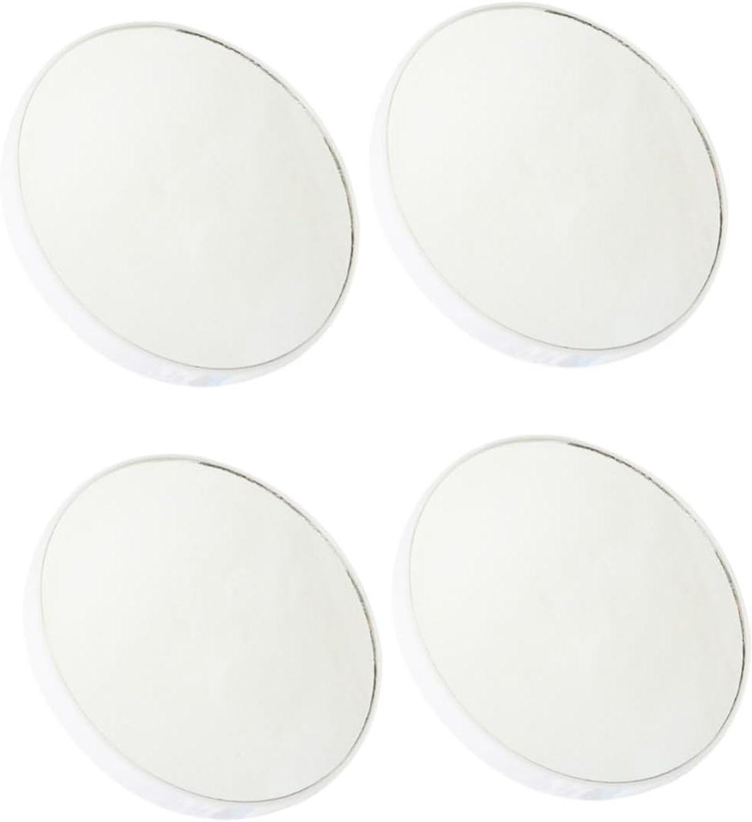 Make-upspiegels Set - Zakspiegels - Verfraaien en Controleren - Met Zuignappen - 4 Stuks - Wit