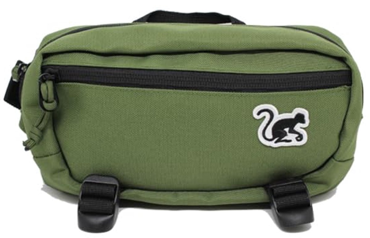 Crossbody heuptas - Hondentas - Unisex tas voor volwassenen - 1,5 liter - Gerecycled (groen)