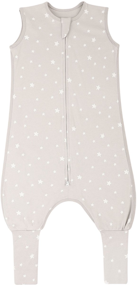 Topmelon Baby zomer slaapoverall jumper -Slaapzak Met Pijpjes - Katoen Beige Geschikt voor lengte 90-100cm