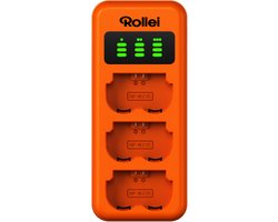 Rollei lader voor 3x Fuji NP-W235 accu