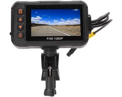 OmGoods - Dailygoody - 3 Inch Motorfiets Dashcam - 1080P Dubbele Camera - Waterdichte Rijrecorder - Geschikt voor Motoren - Ondersteuning Lusopname - Parkeerbew..