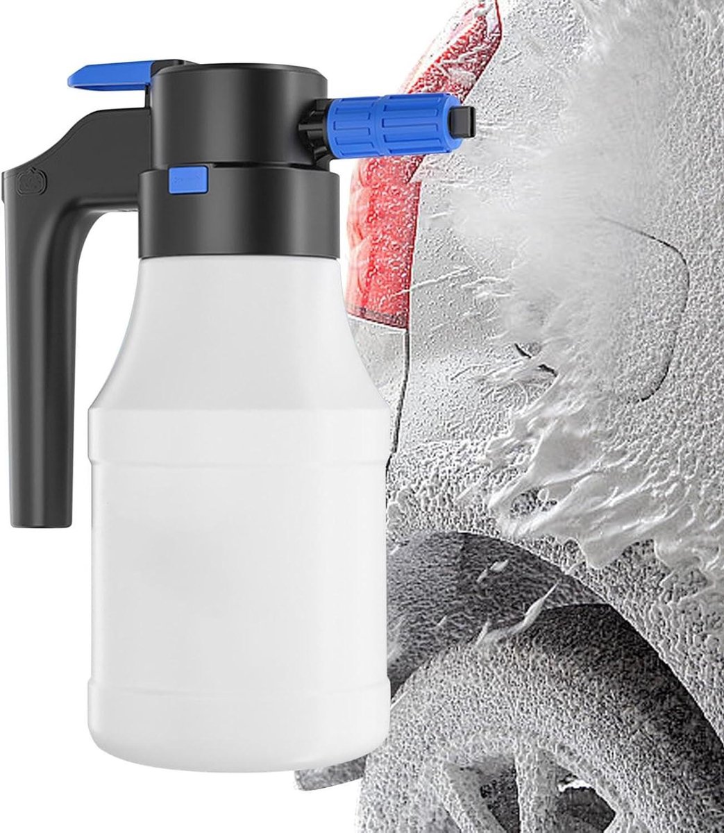 Schuimspuit Handmatig - Foamer Spuit - Auto Wassen - Grote Spray Dekking - 1.5L Capaciteit - Wit