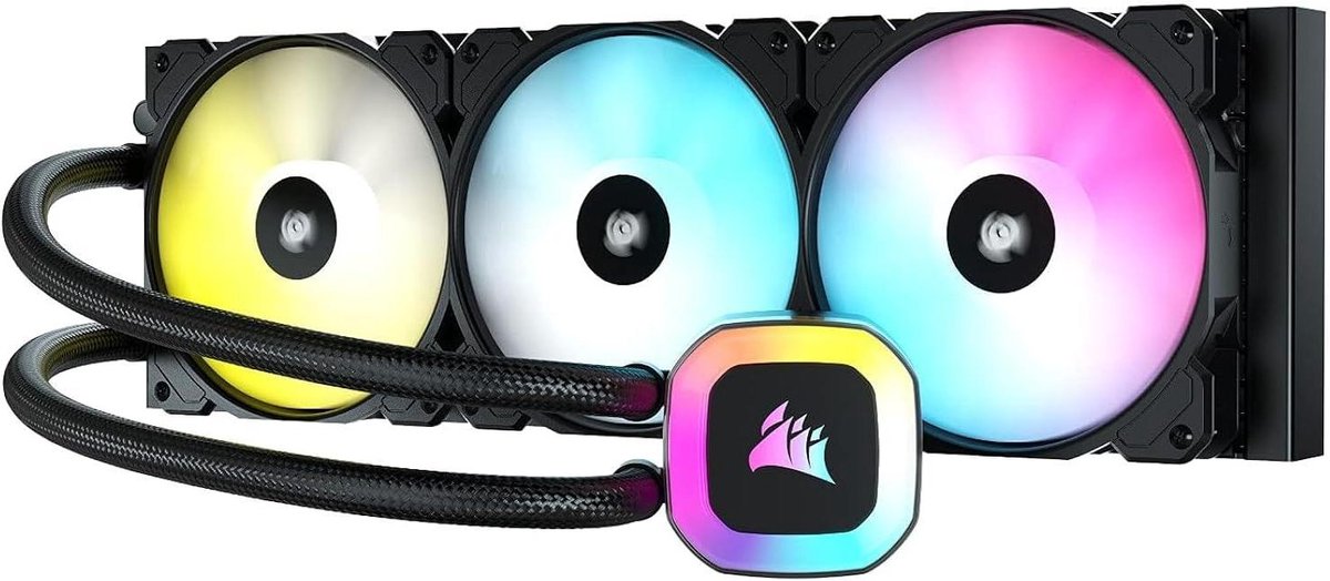 CPU Vloeistofkoeler - Waterkoeler PC - Computer Koelen - Dynamische RGB Verlichting - 360mm Radiator - Zwart