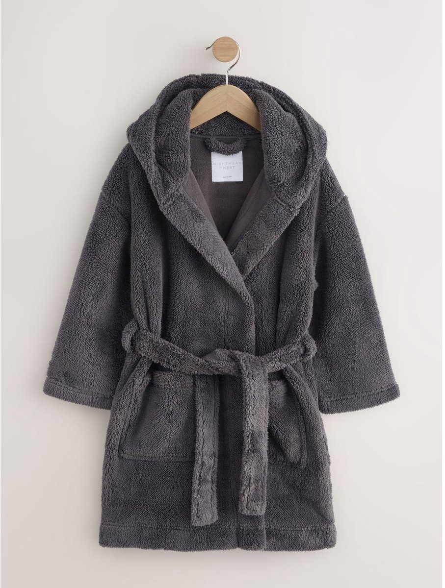 Next - Jongens - Fleece badjas - Grijs