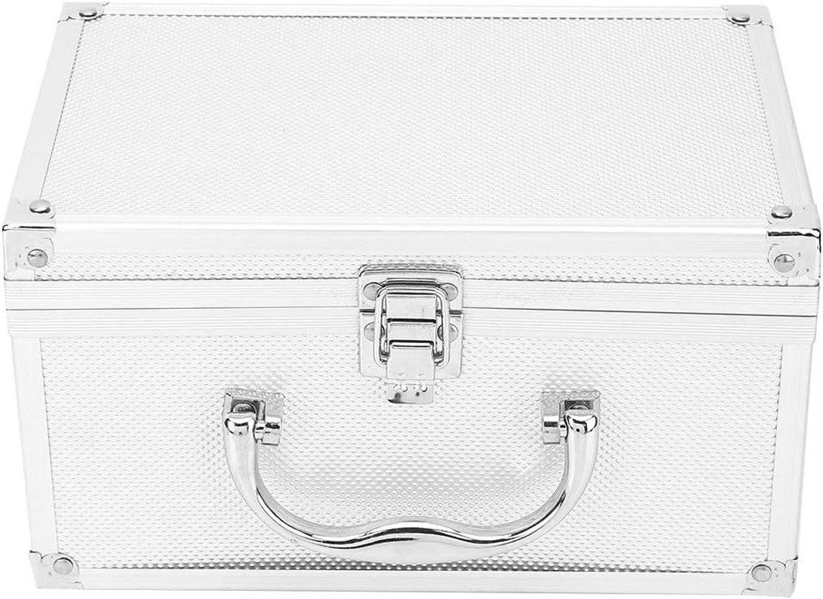 Draagbare aluminium gereedschapskoffer, stevige opbergdoos voor gereedschap, instrumenten en accessoires 230 * 150 * 125mm