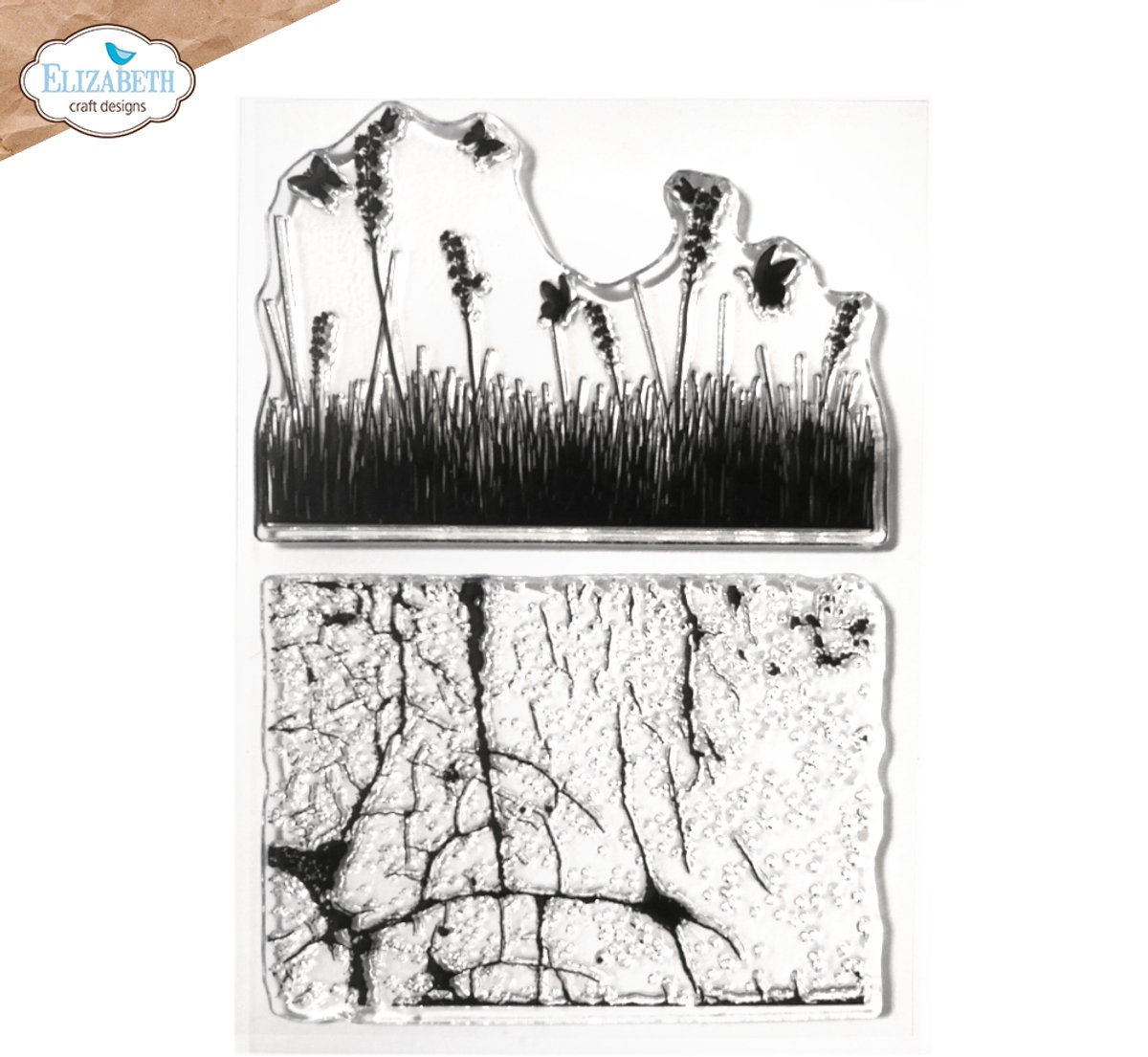 ECD Clear stamps - Cracked fields