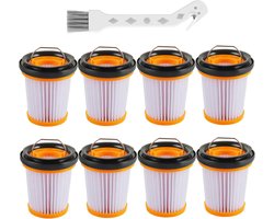 8 stuks - vervangende - stofzuigerfilters - geschikt voor Shark ION W1 S87 draadloze handstofzuiger (WV200, WV201, WV205, WV220). Vergelijkbaar geschikt voor onderdeelnummer XHFWV200.