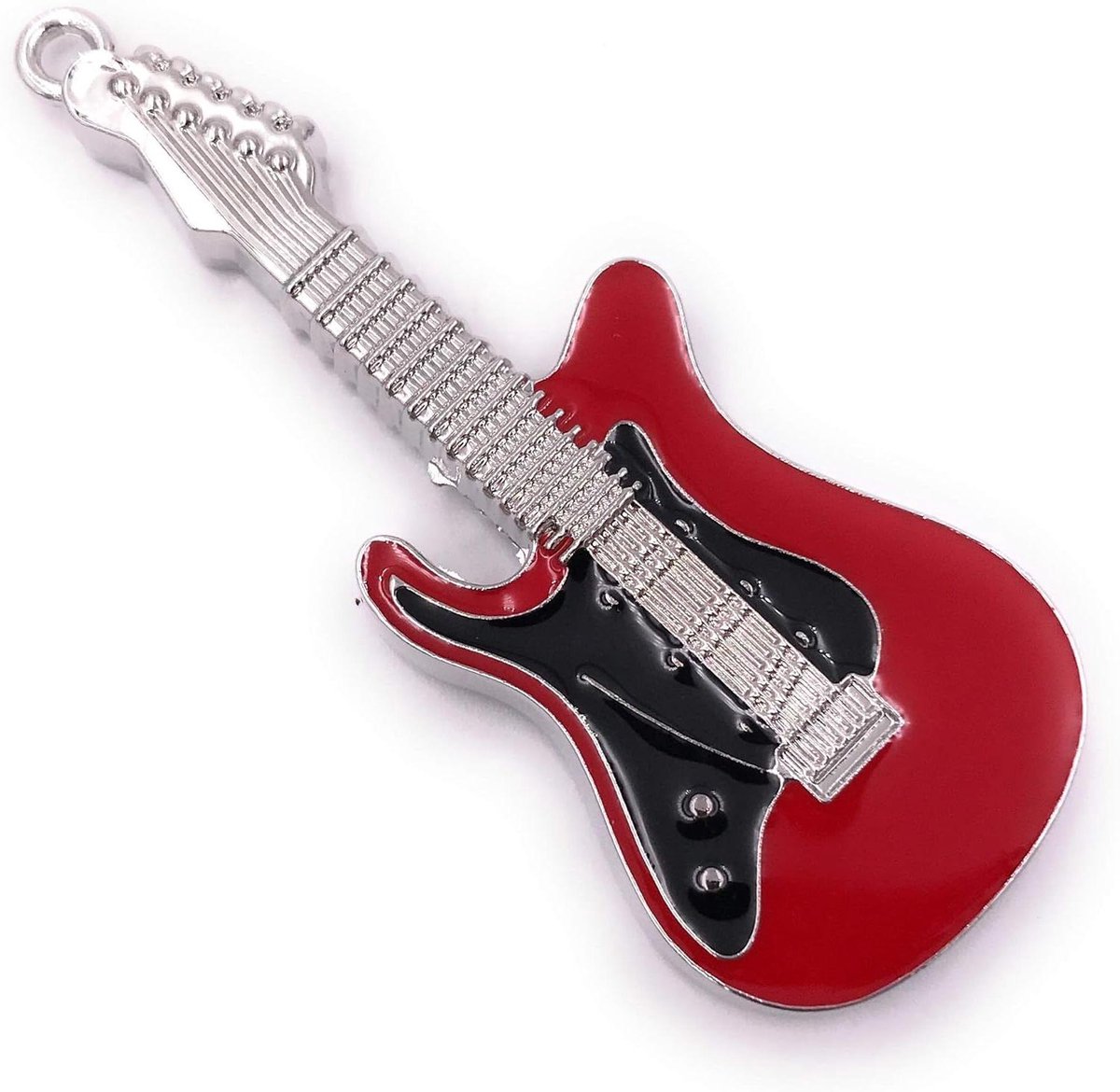 Elektrische Gitaar USB Stick - Muziek Flash Drive - Bestanden Opslaan - Uniek Design - 32GB - Rood Metaal