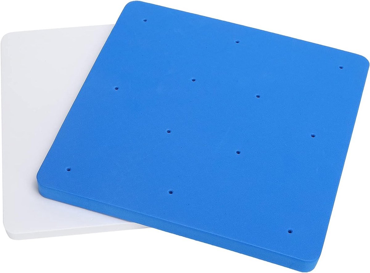 Modelleermat voor Suikerwerk met 12 Holes - 20 x 20 cm Foam Pad voor Taartdecoratie en Fondantvormen