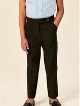 Next - Meisjes - Schoolbroek met rechte voorkant - Zwart