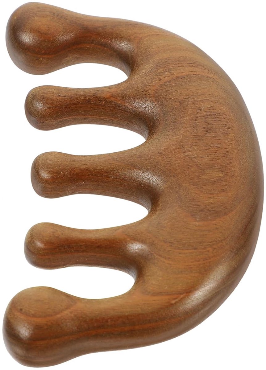 Sandelhouten kam - 9.5x5.5x2cm - Antistatisch – Hoofdhuidmassage – Lichtgewicht draagbaar