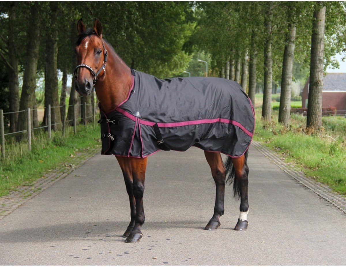 DKR SPORTS REGENDEKEN LUXE MET FLEECE Zwart