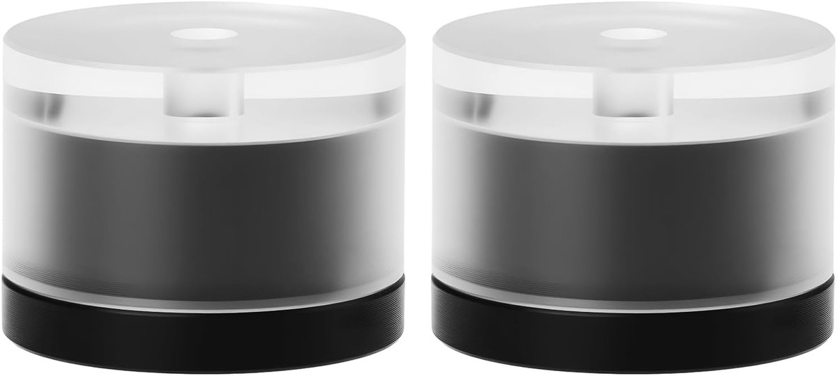 2 Stks Horlogemaker Winder Reparatie Vat Covers - Horloge Sluiting - Mainspring Vat Covers - 2.5x1.9cm - Zwart