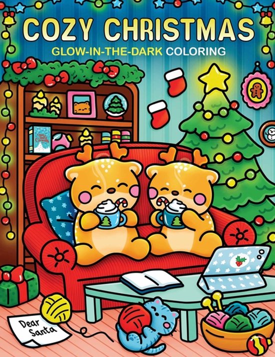 Cozy Glow-in-the-Dark Coloring- Cozy Christmas Glow-in-the-D ... - cover