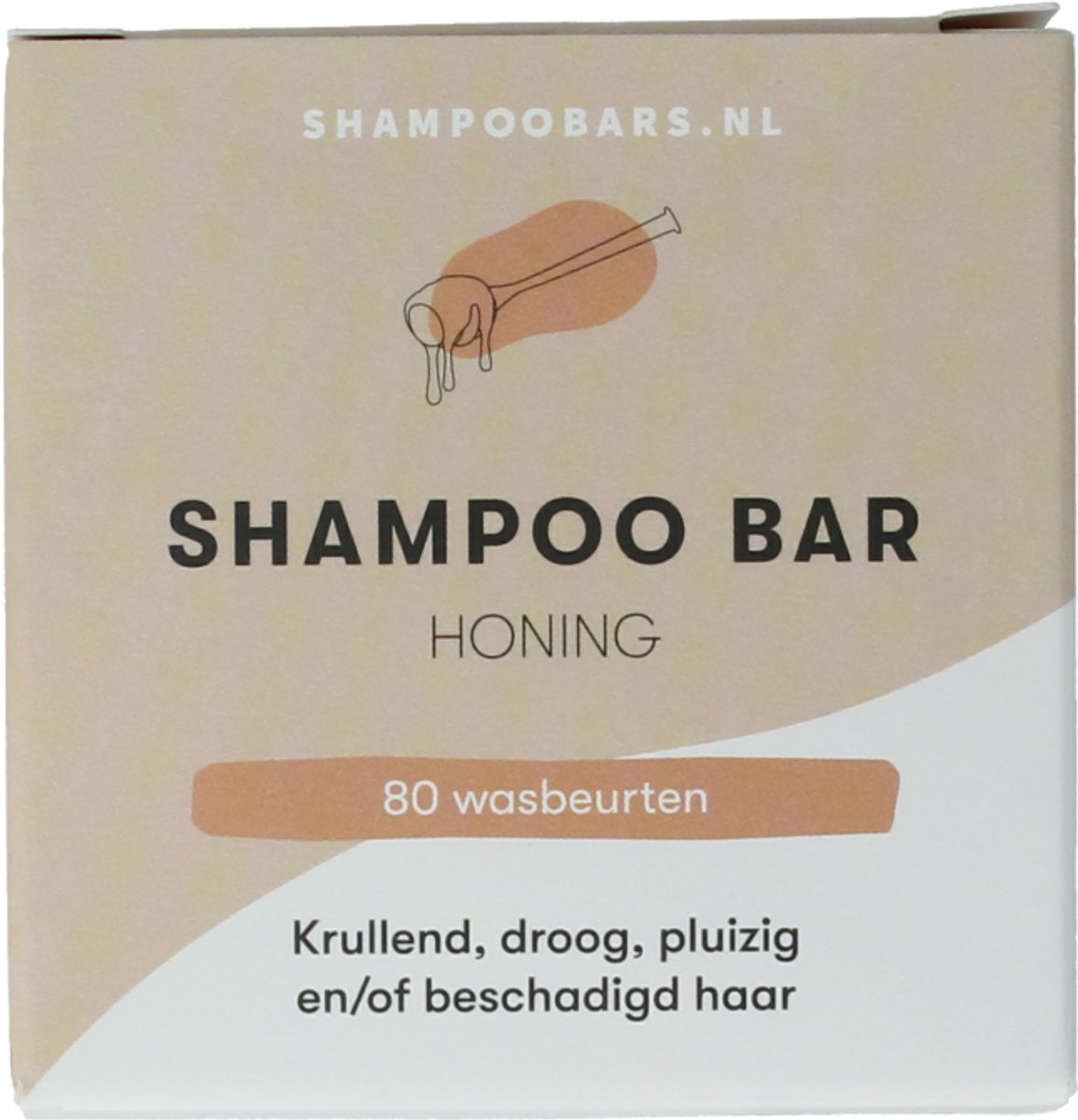 Shampoo Bar Honing | Handgemaakt in Nederland | CG-proof | SLS- & SLES-vrij | Dierproefvrij | Ideaal voor krullend haar | Zeer geschikt voor een droge hoofdhuid | 100% biologisch afbreekbare verpakking