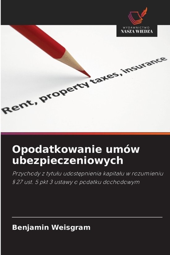 Opodatkowanie umów ubezpieczeniowych - cover