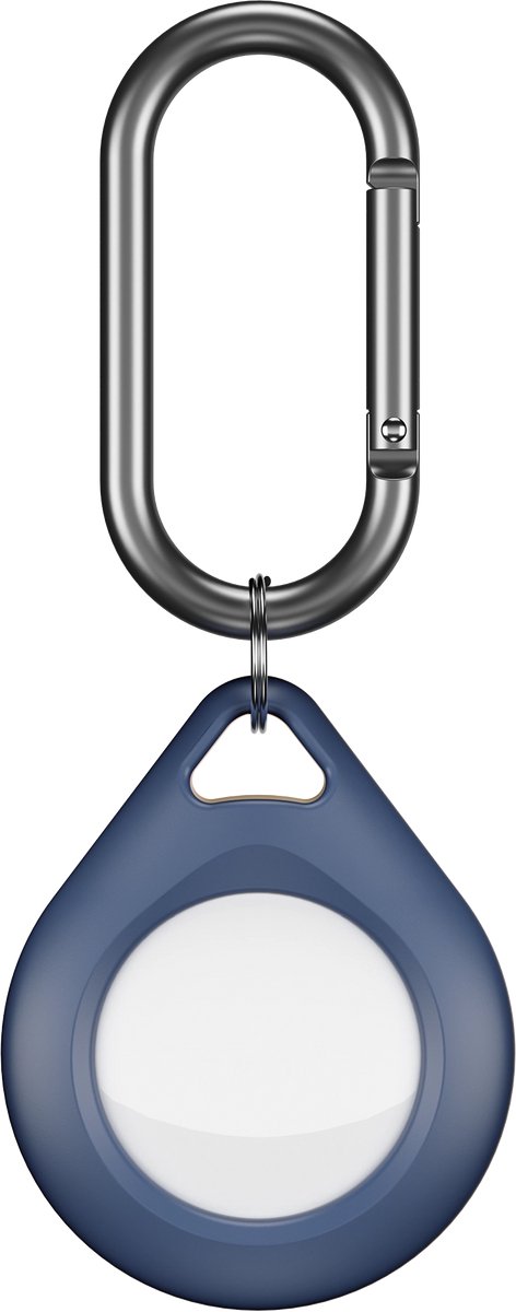 KeyBudz Secure Dock AirTag (2-pack) – Specifiek Ontworpen voor Apple AirTag – Passieve Geluidsisolatie – Veelzijdige Bevestiging met Haakje - Blauw