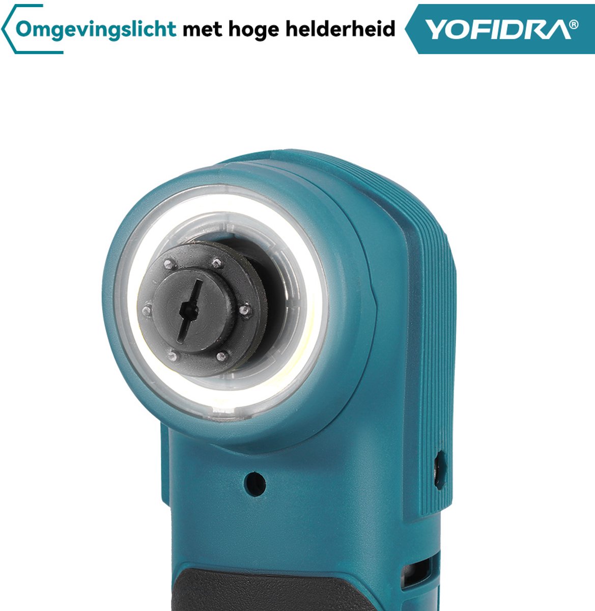 Yofidra Accu Multitool - Borstelloze Multifunctioneel - met 2x Accu's & 22x Accessoires thumbnail 5