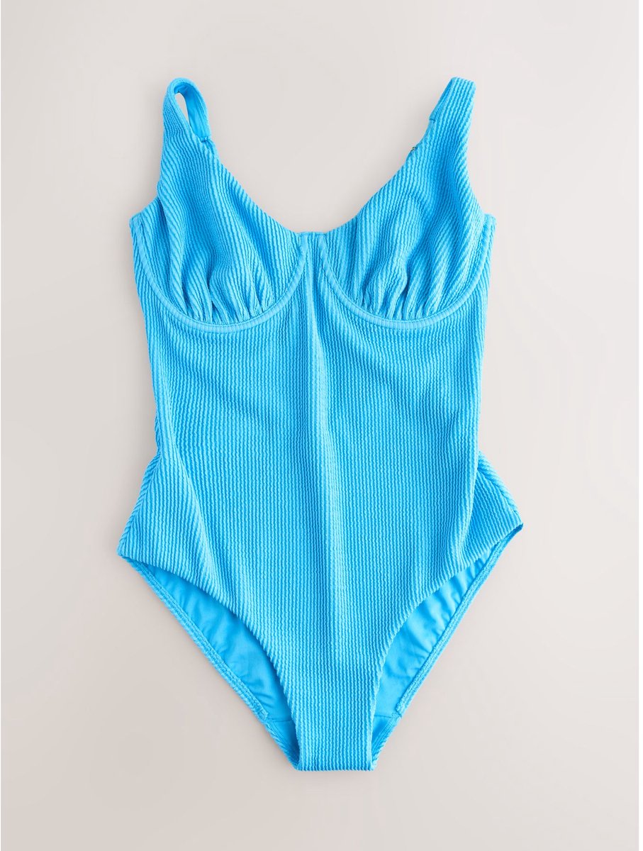 Next - Dames - Buikcorrigerend DD+ badpak met beugel - Blauw