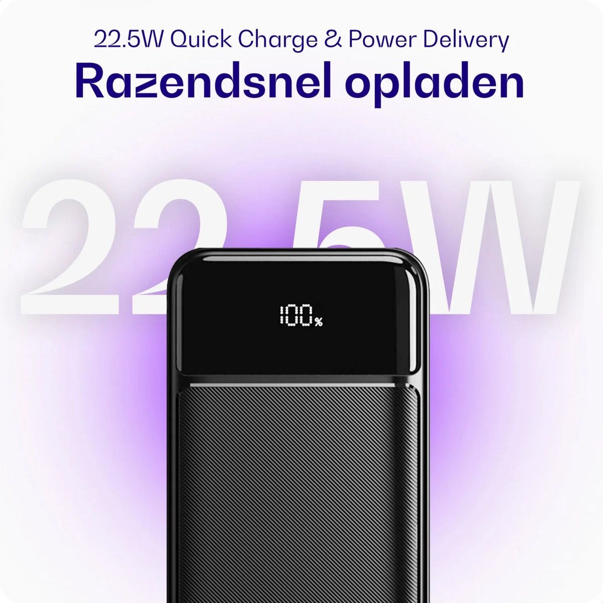Buddi Boost - 10.000 mAh Powerbank - Reisformaat - LED Display - USB-A - USB-C Snelladen - Universele Draagbare Oplader voor Telefoon & Tablet - Noodpakket - Ideaal voor Handbagage - Zwart – foto 7