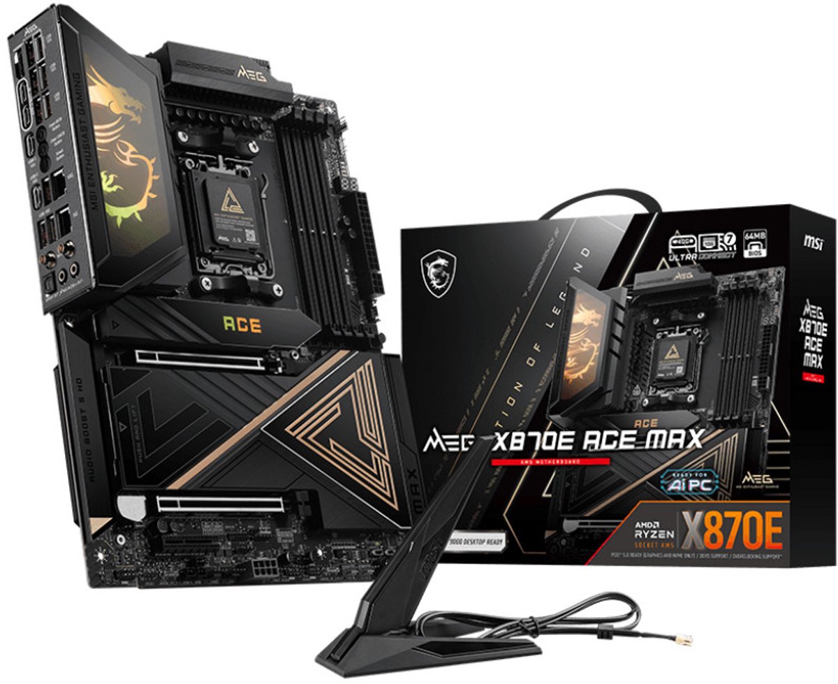 MSI MEG X870E ACE MAX moederbord AMD X870E Socket AM5 ATX